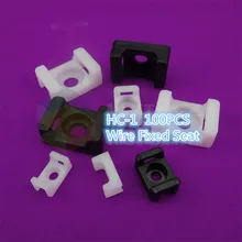 100 шт. YT442 HC-1 седло с фиксированной мост кабельные стяжки провод фиксированной сиденье отверстия под винт Сиденье