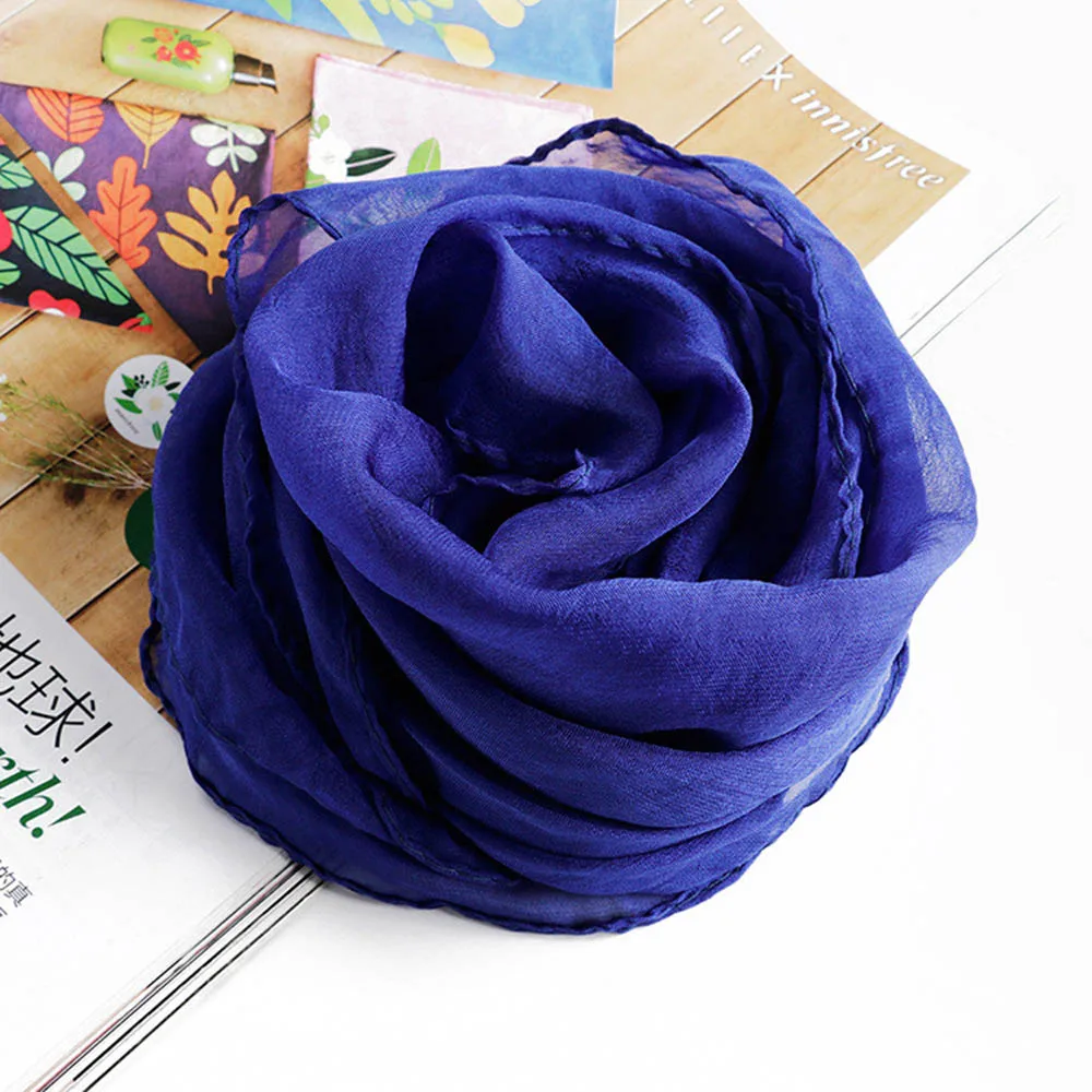 royal blue Однотонный женский шарф, искусственный шелк, квадратный шейный платок, шарфы для мужчин, бандана, хип-хоп платок, кольца для женщин, Bufanda Mujer, для мальчиков и девочек, подарок - Цвет: royal blue