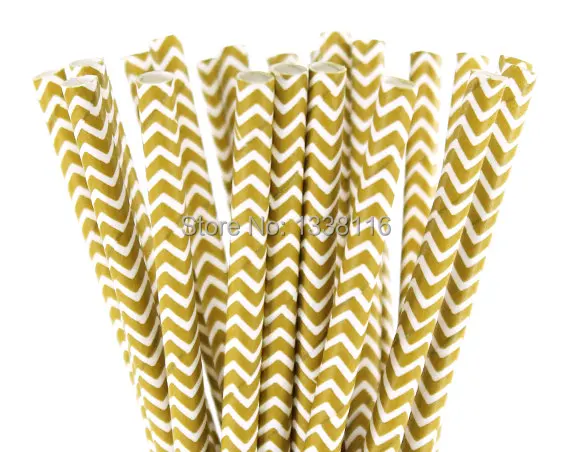 Gold Yellow and White Chevron
