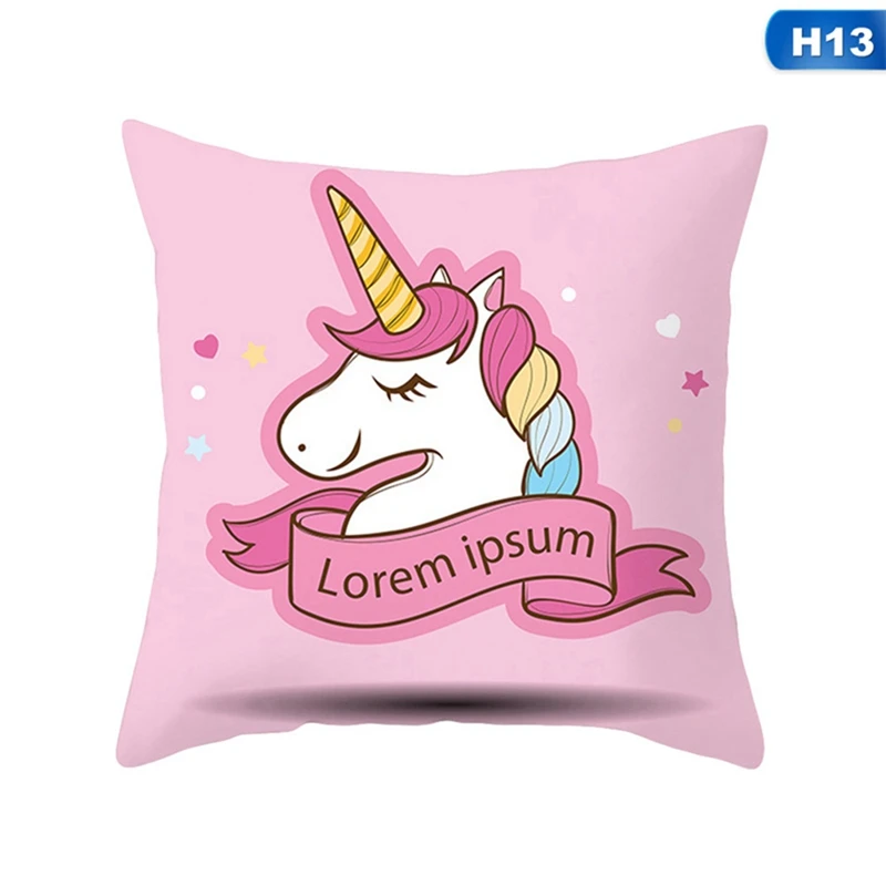 45x45cm Flamingo Unicorn Pillow Case Decorative Pillowcase -Unicorn Fashion HTB1o8dYXyHrK1Rjy0Flq6AsaFXaH