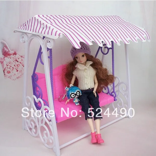 

Free Shipping,Promotion Doll Toy Cute Swing Accessories For Barbie Kurhn Kelly Doll Girls Gift