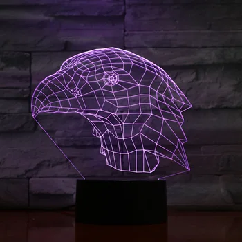 

3D Visualization Night Lights LED RGB 7 Colors Changing Creative Table Lamp Veilleuse Enfant Luminous Creative Touch fixtures