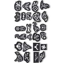 25 шт./компл. шаблон для татуировок триммер для волос резное Колорирование волос татуировки шаблоны трафаретов DIY салон парикмахерские инструменты для крутых мужчин