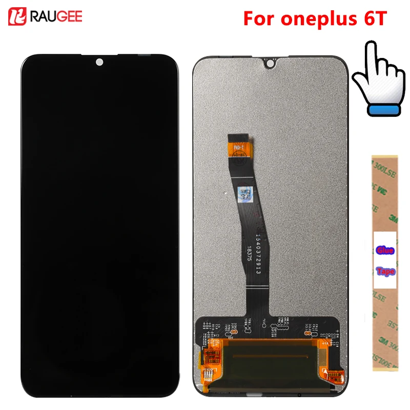 

Raugee Screen For Oneplus 6T Lcd Display Touch Screen Test Good Digitizer Assembly Replacement Screen For Oneplus 6T One plus 6T
