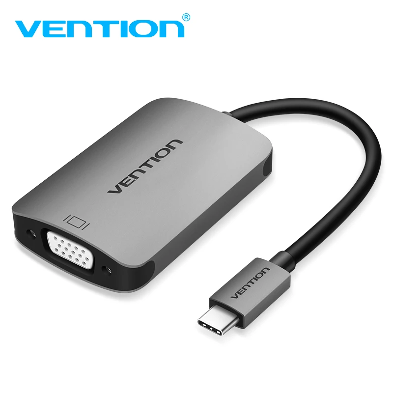 

Vention USB C to HDMI 4K 30HZ VGA 1080P 60HZ Male Type-c to HDMI VGA Converter for MacBook Pro Chromebook Pixel Huawei Mate10