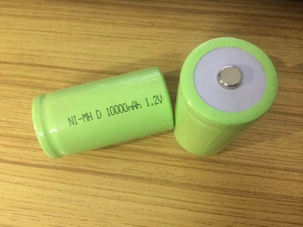 10 шт. Оригинальная батарея 1,2 в 10000 мАч D Размер Тип 10Ah Высокая емкость NIMH аккумуляторная батарея для всех видов ручек живописи