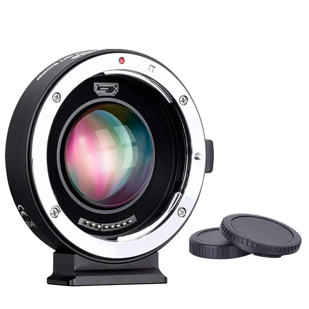 Commlite Автофокус 0.71x редуктор усилитель скорости объектива адаптер для Canon EF Mount Lens