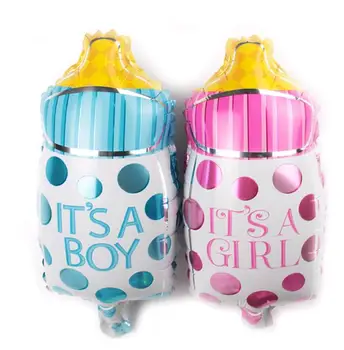 

Mini Birthday Party Decorations kids Foil Balloons Baby bottle pink blue Party Supplies Wedding/Halloween/Christmas