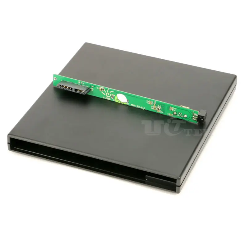 9,5 мм Внешний USB на SATA Оптический Дисковод чехол для CD-и dvd-дисков Универсальный Корпус для ноутбука супер тонкий горелка