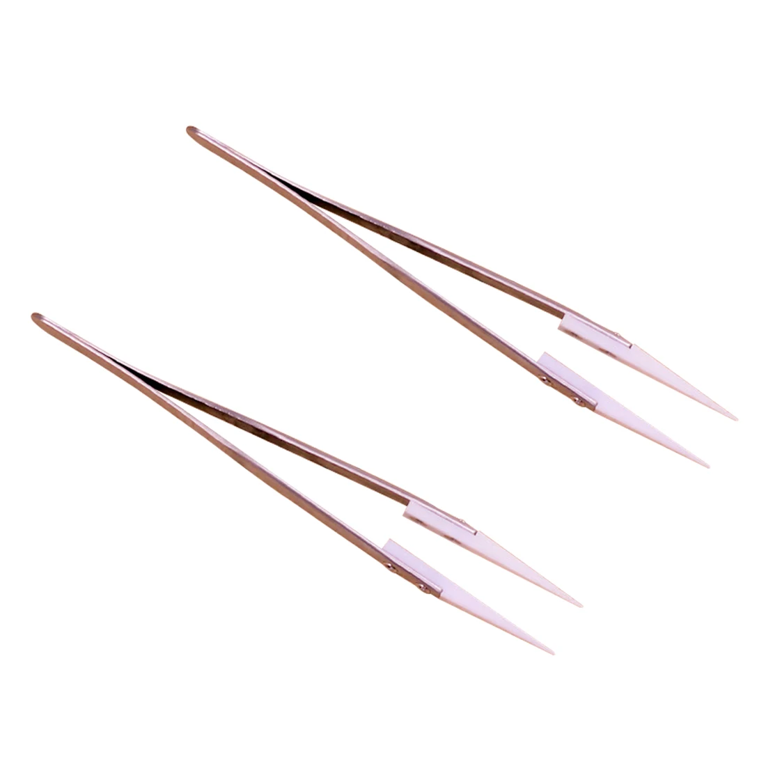 

Stainless Steel Ceramic Tweezers Anti-static Heat Resistant Non Conductive Ceramic Pointed Tip DIY Tools