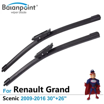 

Wiper Blades for Renault Grand Scenic 2009-2016 30"+26", set of 2, Hi-Tech Rubber Blades