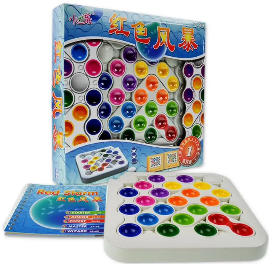 

60 challenges Red Strom Maze Children's Puzzle Logical Training Board Game Kids Intelligence Toy Concerntation Training