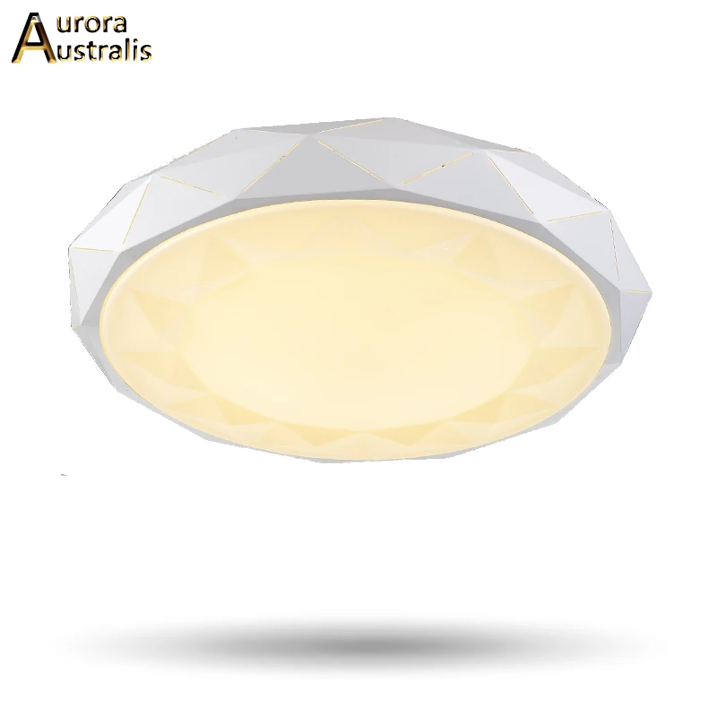 

Geometry Led Ceiling Lights Round Ceiling Lights Led Moderne Home Lighting White Lampshade Bedroom Kitchen Lights Ceiling Lamps