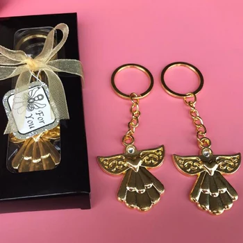 

Angel Keychain in gift box Wedding Bride Shower Baby Baptism Party favor gift present
