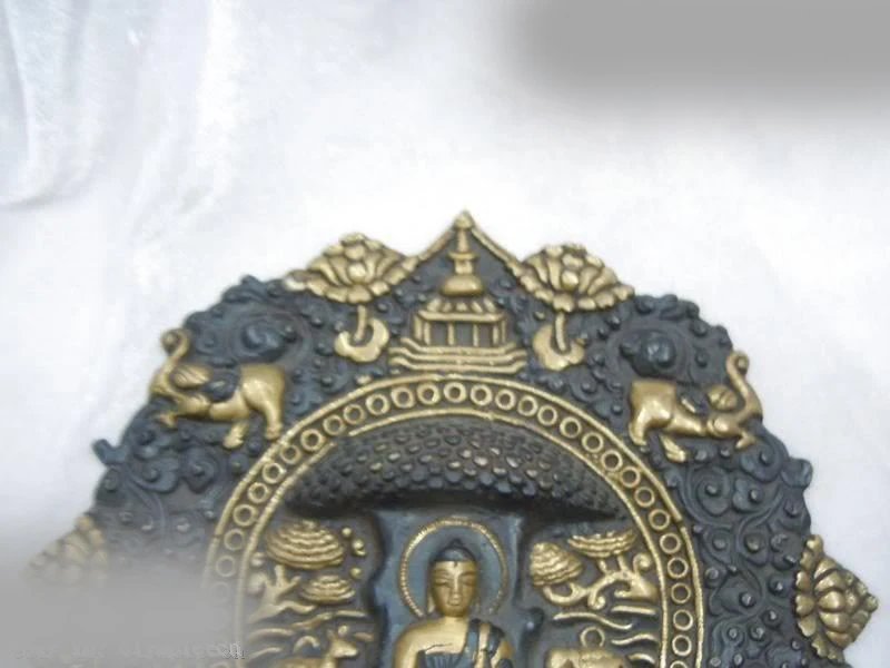 

DS China Tibet Copper gild carved Sakyamuni buddha Sculpture statue