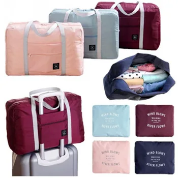 

Multifunction large capacity casual folding waterproof luggage storage bags suitcase travel pouch handbag organizer tote bag
