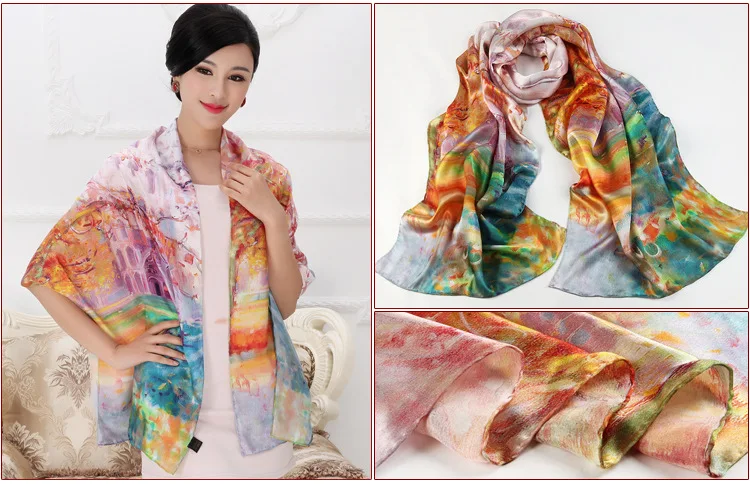 [DANKEYISI] брендовые шелковые шарфы, женские длинные шарфы, модные весенние и осенние шелковые шарфы, женские атласные шарфы с принтом