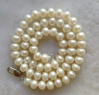 

Eternal wedding Women Gift word 925 Sterling real 925 real natural big Natural freshwater pearl necklace, small be