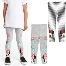 Детские леггинсы для девочек на весну-осень, штаны с рисунком, детские штаны с эластичной резинкой на талии, детские леггинсы, штаны для девочек