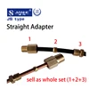 JIANHE JS type Compression Fitting 4mm/ 6mm lubrication Brass oil Pipe Fitting for CNC Machine/ lubricating system ► Photo 1/6