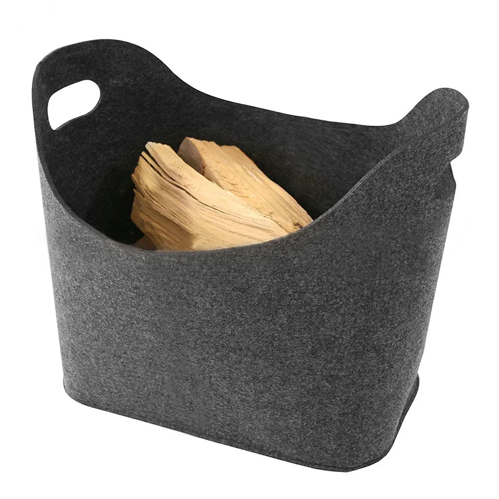 

Foldable Laundry Bag Home Toy Book Felt Storage Basket Holder Firewood Hamper