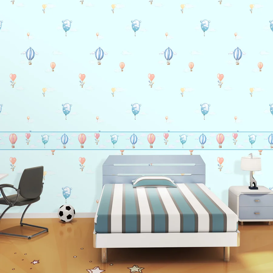 Toko Online Cahaya Biru Malaikat Wallpaper Kamar Tidur Anak