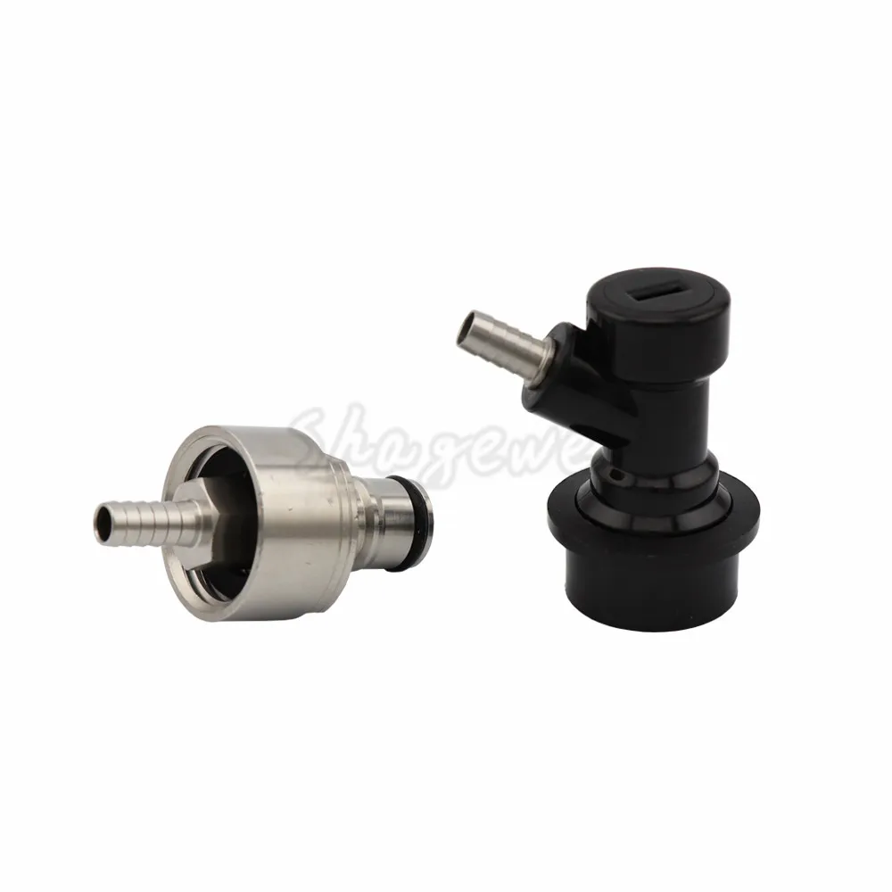 Stainless Steel Carbonation Cap Carbonator & Corny Cornelius keg Liquid Ball Lock Disconnect - 14Barb Homebrew Beer Kegging (4)