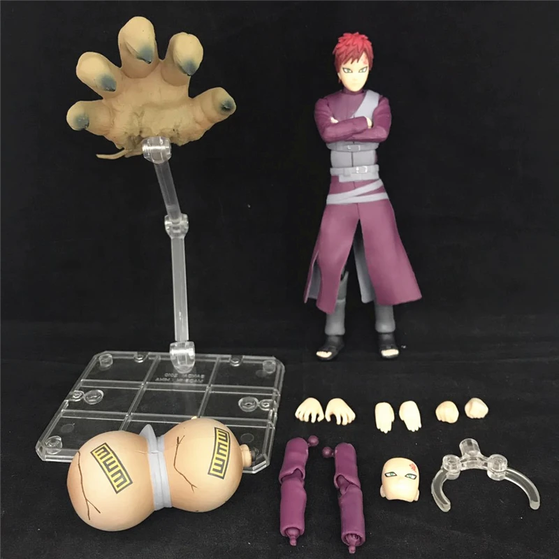 

15cm Anime Cartoon Naruto Shippuden Sabaku One-tailed Gaara SHF Action Figure Model Toy Doll Collection