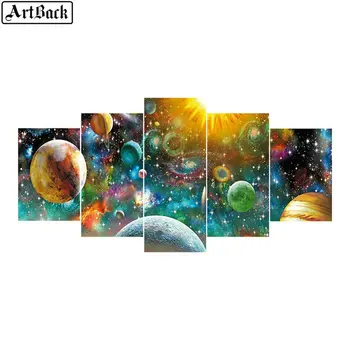 

5 spell painting color planet icon full square drill 5d diamond painting 3d diamond embroidery kit for living room decoration