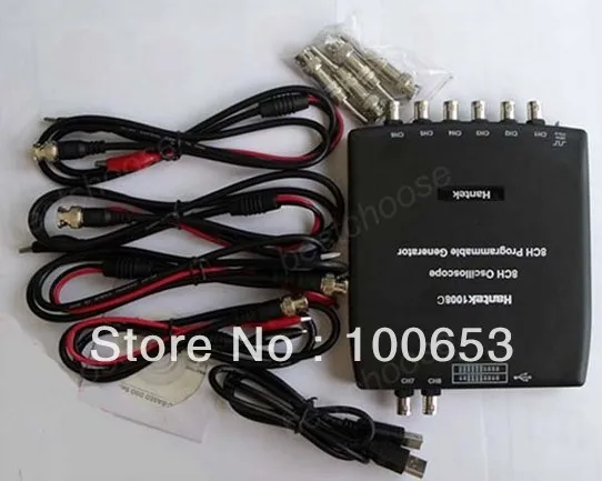 

Hantek1008b 8CH PC Oscilloscope/DAQ/8CH Generator 2.4MSa/s,12bits,10mV/div to 5V/div