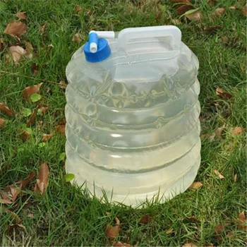 

DICHSKI 3L/15L Durable PVC Large Collapsible Drinking Water Bag Foldable Water Carrier Container Bottle For Outdoor Camp Picnic