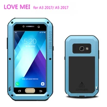 LOVE MEI – coque de téléphone étanche en armure métallique, résistante aux chocs et à la saleté, étui pour Samsung Galaxy A5 2017 A520 Galaxy A3 A320 