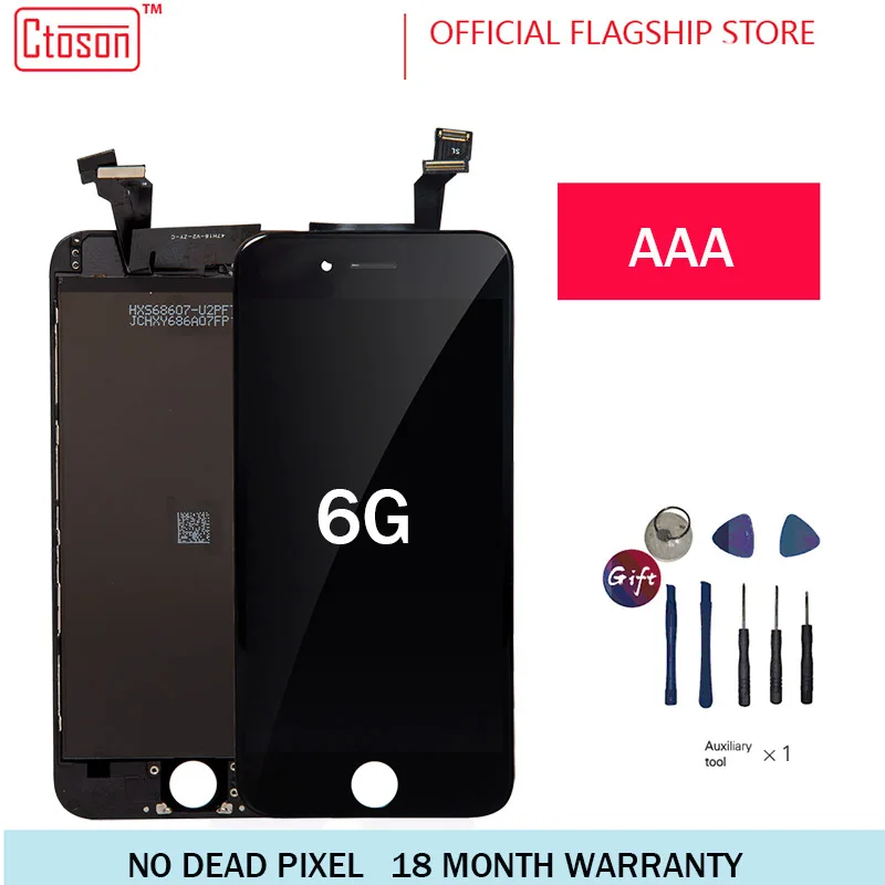 

5 PCS/LOT Grade AAA+++ For iPhone 6 LCD With 3D Force Touch Screen Digitizer Assembly Display No Dead Pixe Free ship with tools