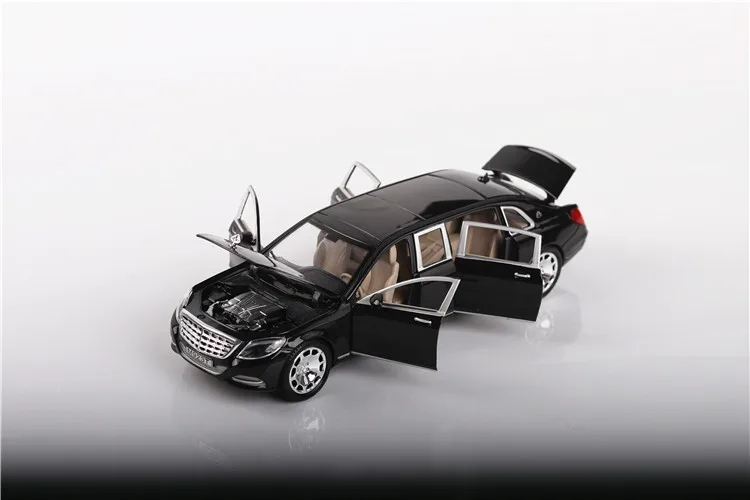 1:24 Diecasts& игрушечные транспортные средства Maybach S600 удлиненная модель автомобиля коллекция автомобиля игрушки для мальчика Детский подарок brinquedos