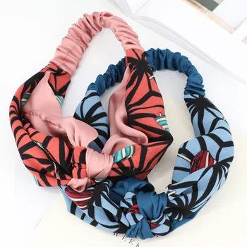 

3pcs 2018 Korean Bohemian Elastic Headbands Boho Rabbit ear Turban Girls Hairbands Floral Headwrap Hair Accessories For Women