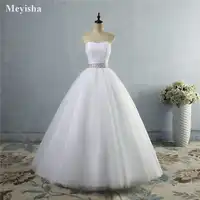 ZJ9040 2019 A-linie Mit Kristall Perlen Tüll Hochzeit Kleid für Braut Kleider Größe 2 4 6 8 10 12 14 16 18 20 22 24 26 28