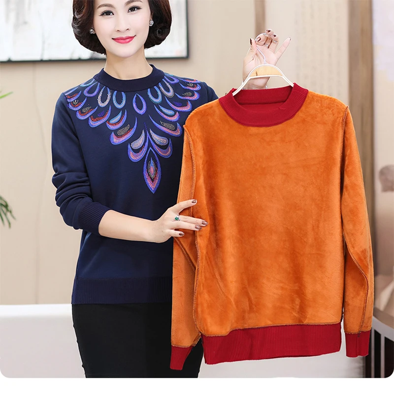 Basic Pullovers Sweater Female 2018 New Spring Women's Sweaters O Neck Knitwear Warm Thicken Autumn A1646 | Женская одежда