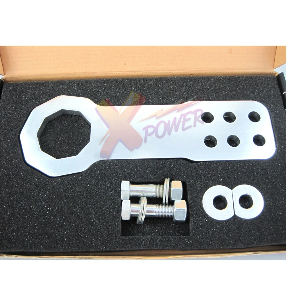 Xpower-سباق جبهة هوك السحب jdm العالمي الخام cnc الألومنيوم بأكسيد مع شعار