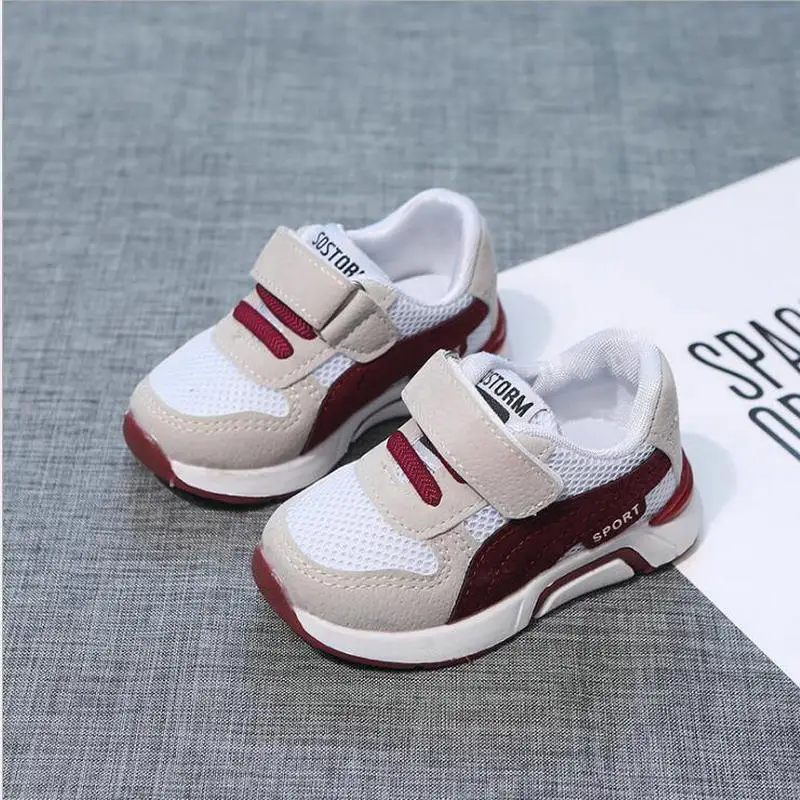 Kids Boys Shoes Girls Sneakers New Spring Autumn Net Breathable Sport Running Baby Boys Shoes Soft Outdoor Shoes EU 21-30