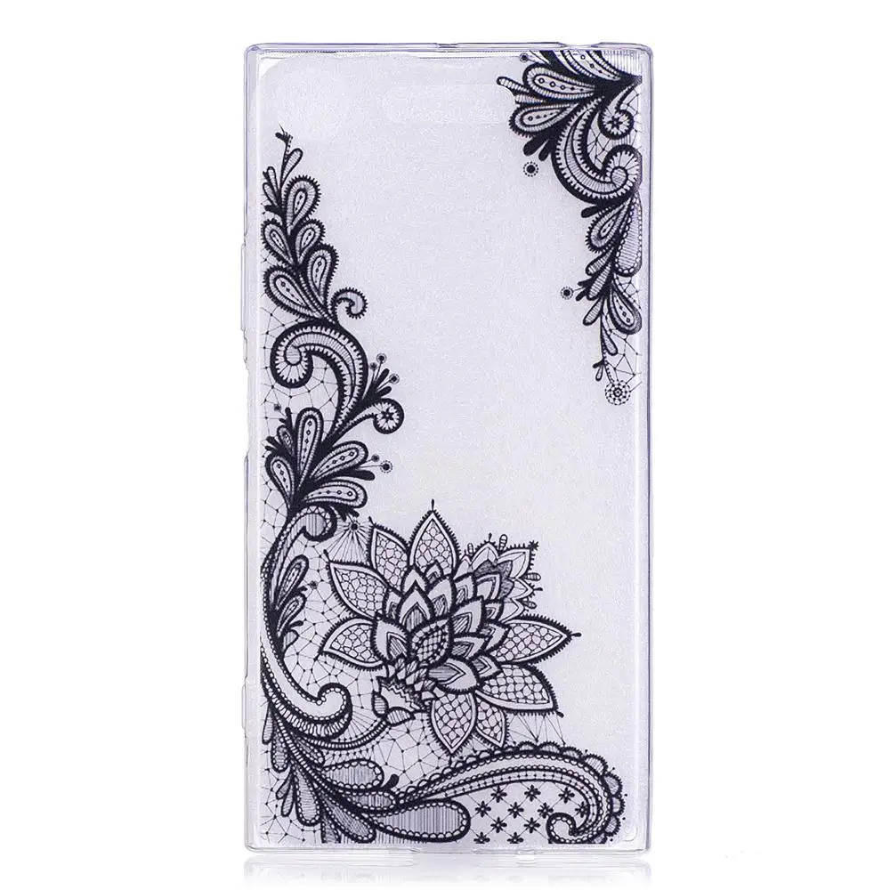 For Sony Xperia XZ1 compact case silicon cartoon animal painted transparent soft Gel TPU case for Sony Xperia XZ1 Compact cover