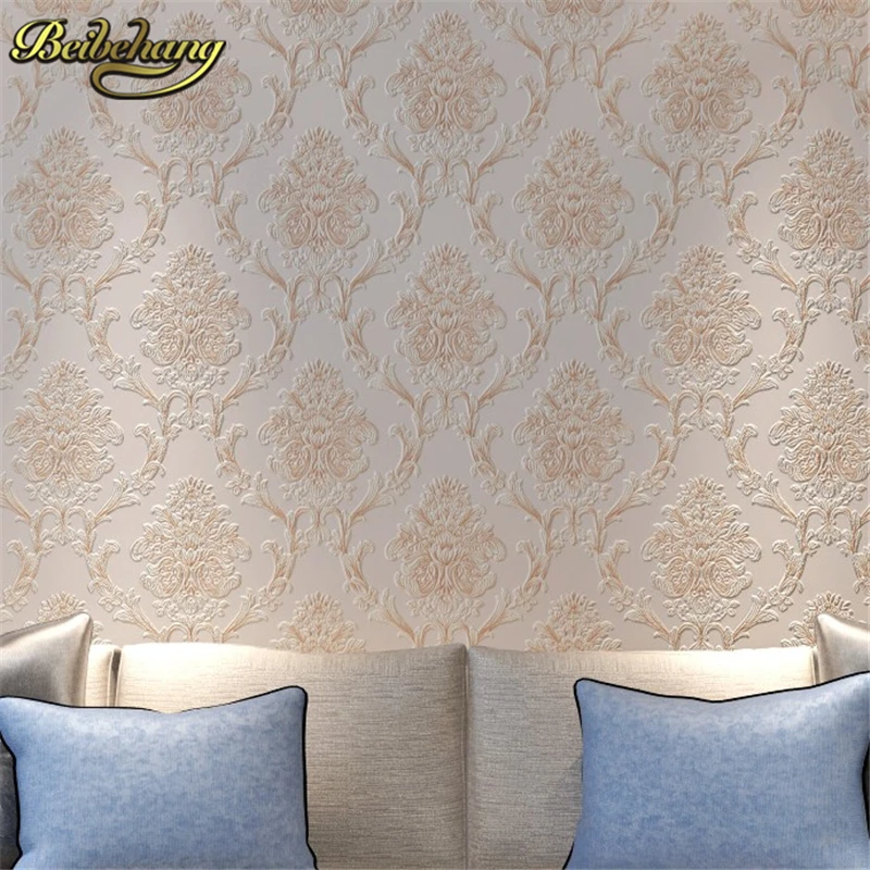 3D European Damascus thickened wallpaper roll for wall paper for living room wall paper mural papel de parede 3D Home Decoration