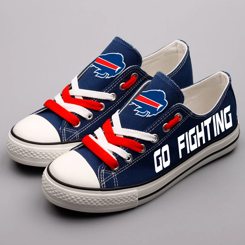 Fighting Buffalo America City Printed Canvas Shoes Men Fighting Buffalo America City Printed Canvas Shoes Men