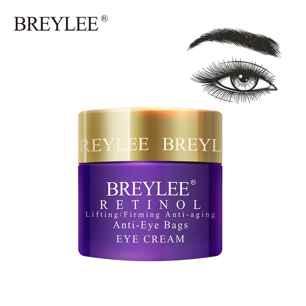 BREYLEE Retinol, антивозрастной укрепляющий набор, сыворотка для лица, крем для лица, крем для глаз, для удаления тонкой линии морщин, увлажняющий, подтягивающий уход за кожей - Вес нетто: Eye Cream