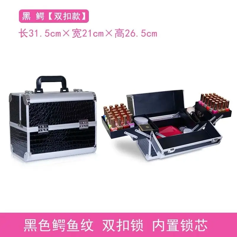 Новые женские косметички, инструменты для макияжа ногтей, многофункциональная коробка для красоты из ПВХ, дорожная сумка, чемодан, сумка, багаж, легкая сумочка для девочек - Цвет: as the picture shows