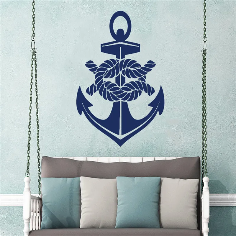 Wall Decal Anchor Nautical Vinyl Sticker Decals Bathroom Decor Nursery