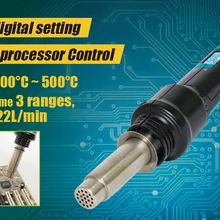 Pro'sKit SS-602H 300 Вт температура дисплея LCD Регулируемый горячий воздух SMD Rework инструмент контролируемый портативный пистолет горячего воздуха