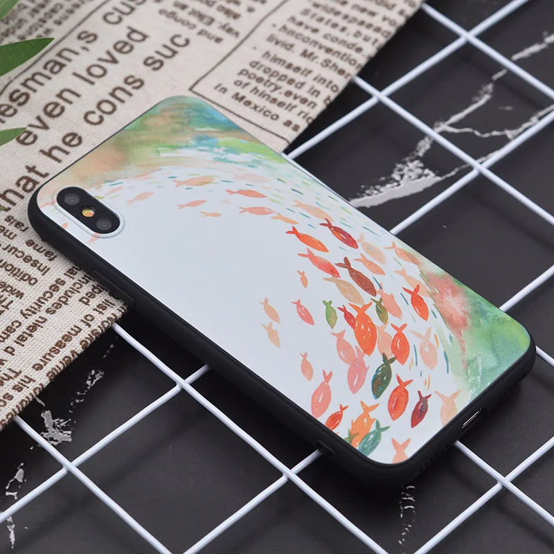 Чехол для iPhone 11 Pro, чехол для iPhone 5, 5S, 6, 6 S, 7, 8 Plus, X, XS, Max, Van Gogh, чехол для iPhone 7, мягкий чехол из ТПУ для iPhone XR, чехол - Цвет: 14