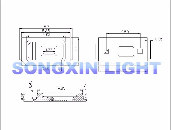 100 шт. 5630/5730 SMD/SMT Розовый цвет поверхностного монтажа диоды SMD SMT 5730 светодиодный светильник чип-(1,8~ 3,4 в/) диоды Ultra Birght светодиодный