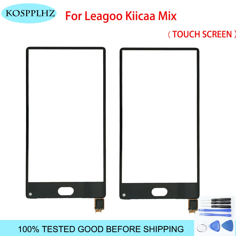 Черный 5 дюймов переднее внешнее стекло для leagoo kiicaa mix сенсорный экран Сенсорная