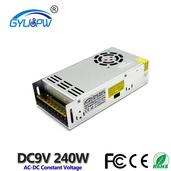 

Single Output Switching Power Supply DC9V 27A 240W Driver Transformers 220V 110V AC-DC 9V SMPS For Instruments and Apparatus